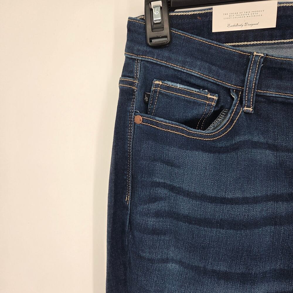 NEW Judy Blue High Waist Flare Wide Leg Dark Wash Jeans 82395 Size 11/30 - Picture 2 of 6